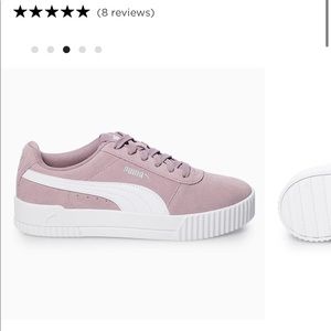 PUMA Carina Elderberry White Purple Size W8.5